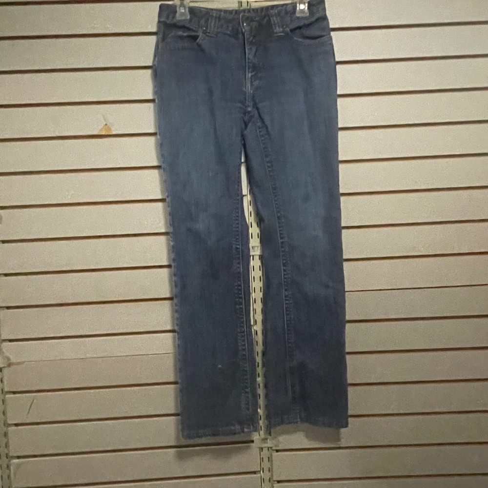 Kimes Ranch Betty Women's Blue Straight Leg Jeans Dark Wash Size 4 Short Western